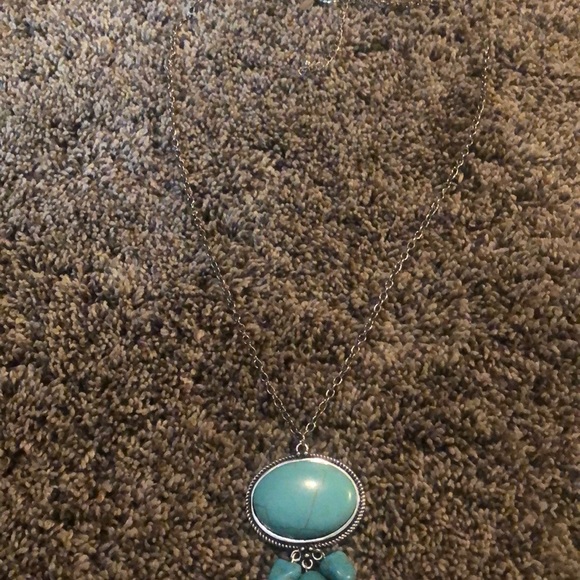 Chico’s pretty necklace with turquoise enhancer! So pretty. - Picture 8 of 9